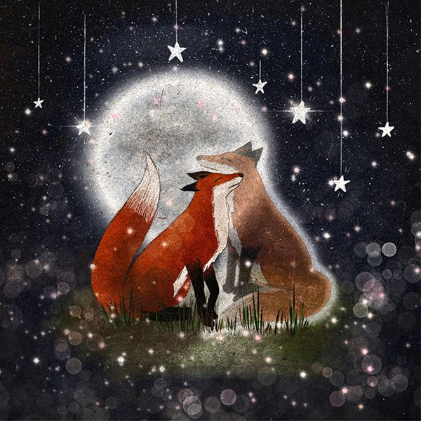 Fox Under The Moon Watching From The Stars Book