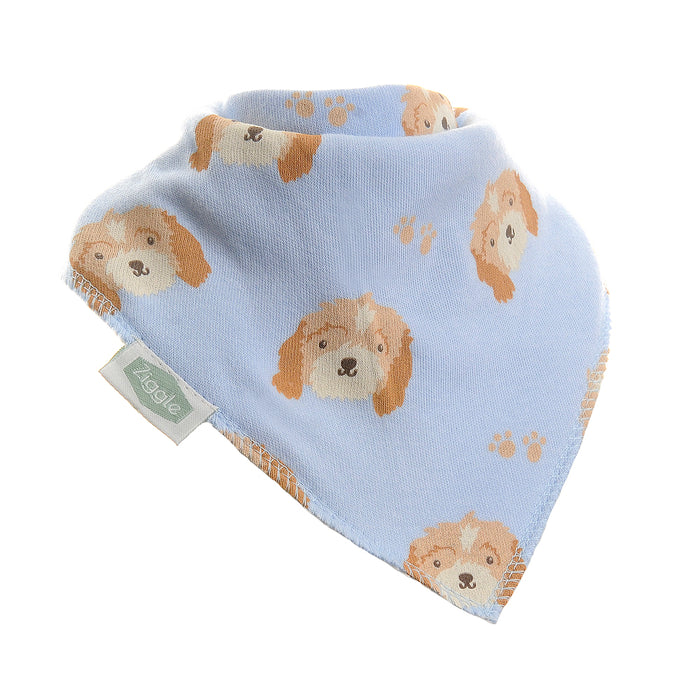 Ziggle Cockapoo Puppy Print Bib