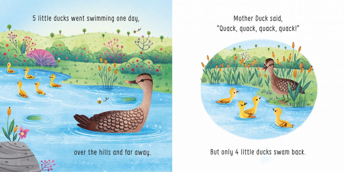 Usborne Five Little Ducks Went Swimming One Day