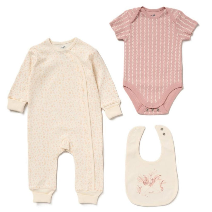 Rock a Bye Boutique Flowers 3 piece layette set