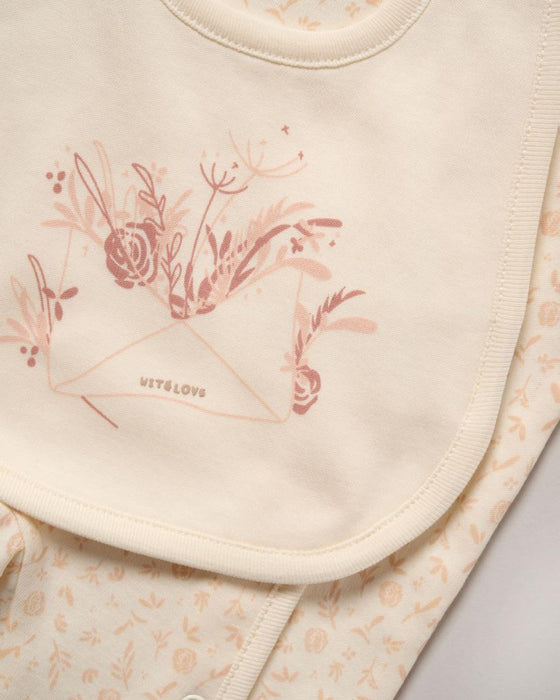 Rock a Bye Boutique Flowers 3 piece layette set