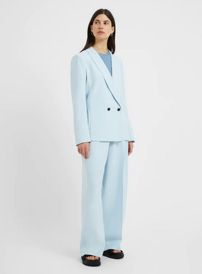 Great Plains Women's Summer Tailoring Blazer Corfu Blue — Maple Gifts