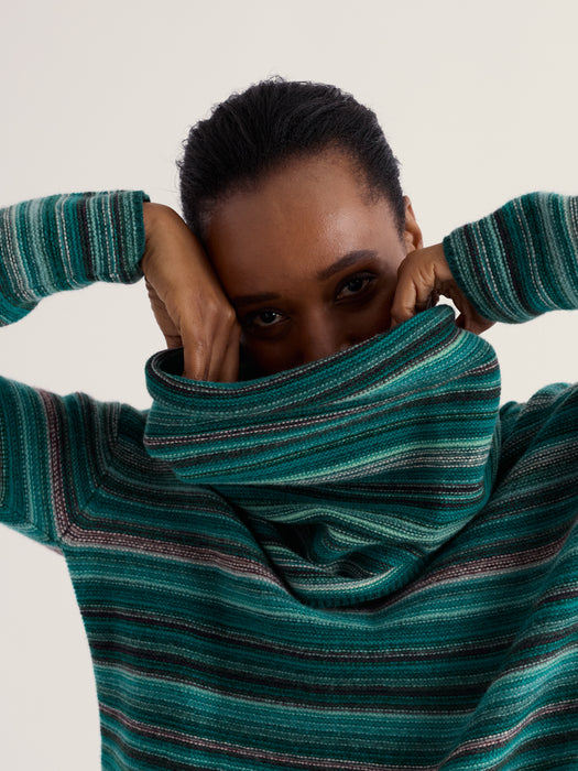 Seasalt Women's Fruity Snood In Ripple Marks Dune Grass Mix