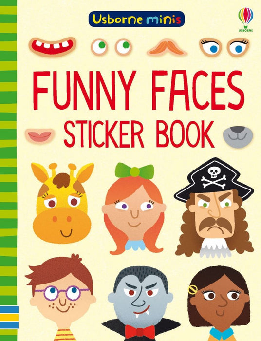 Usborne Minis Funny Faces Sticker Book