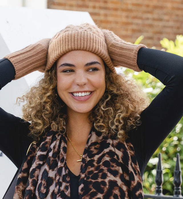 Park Lane Mocha Mousse Fingerless Gloves