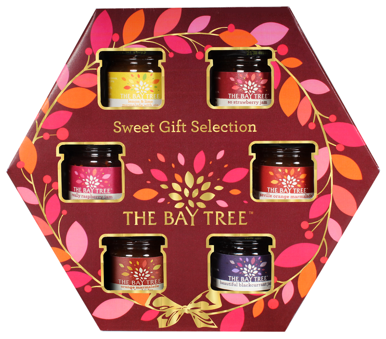 The Bay Tree Hexagonal Wreath Red Sweet 6 Pack