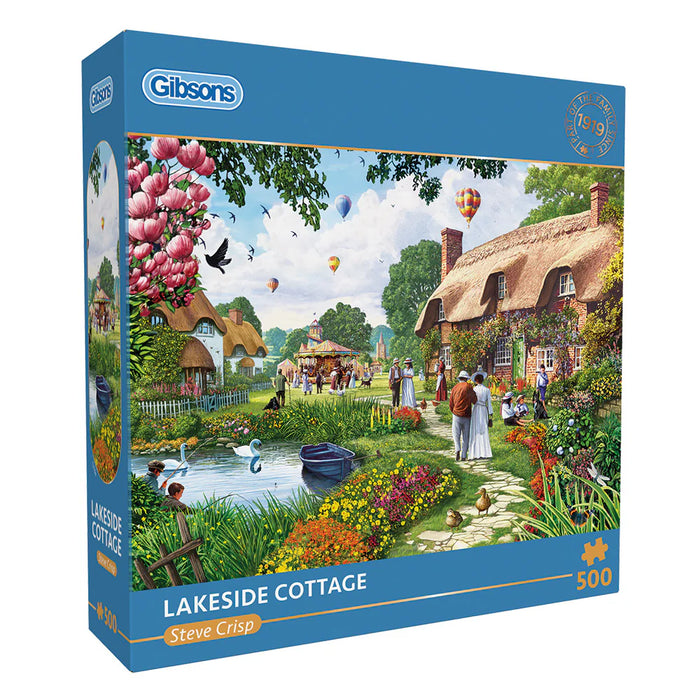 Gibsons Lakeside Cottage 500pc Jigsaw Puzzle