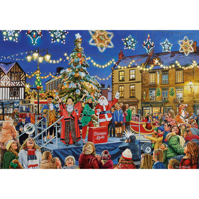 Gibsons A Christmas to Remember 4x500 Piece Jigsaw Puzzle