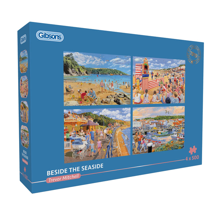 Gibsons Beside the Seaside 4 x 500 Piece Puzzle
