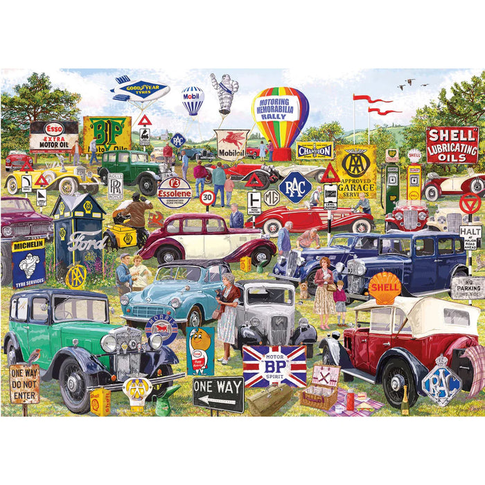 Gibsons Motoring Memorabilia 1000pc Jigsaw Puzzle