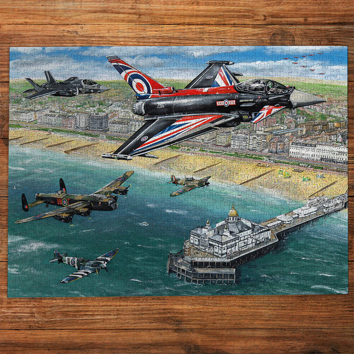 Gibsons Airshow Over Eastbourne 1000pc Jigsaw Puzzle