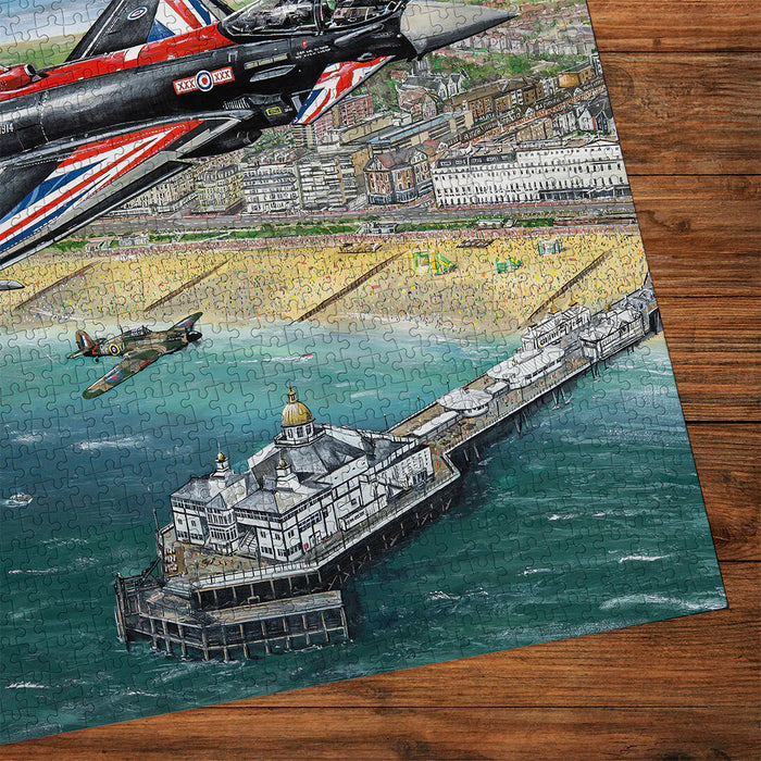 Gibsons Airshow Over Eastbourne 1000pc Jigsaw Puzzle