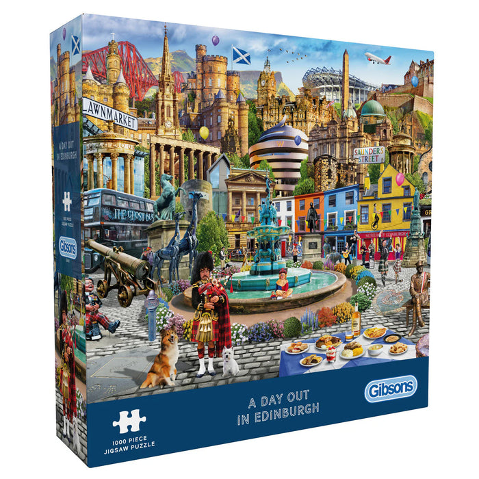 Gibsons A Day Out in Edinburgh 1000pc Jigsaw Puzzle