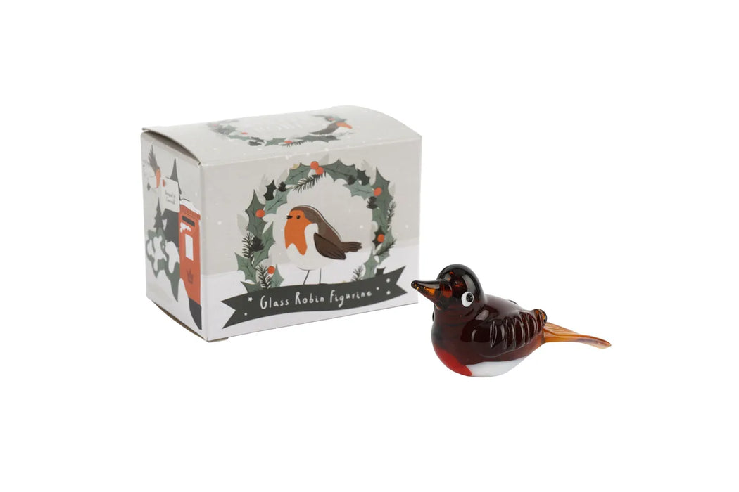 CGB Winter Robin Glass Figure