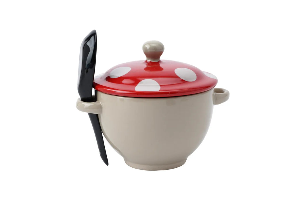 CGB Snuggle Season Collection Toadstool Soup Bowl & Spoon