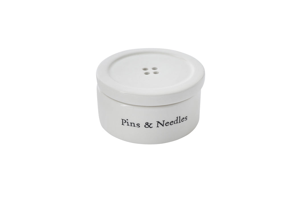 CGB Giftware Send With Love 'Pins and Needles' Button Trinket Pot
