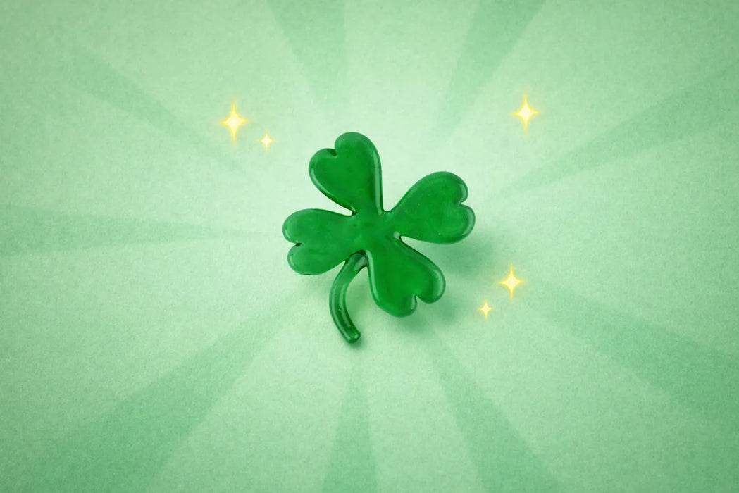 CGB Artisan Glass Four Leaf Clover Figure