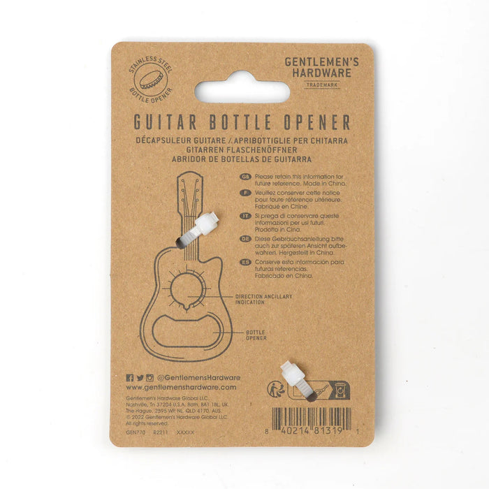 Gentlemen's Hardware Guitar Bottle Opener