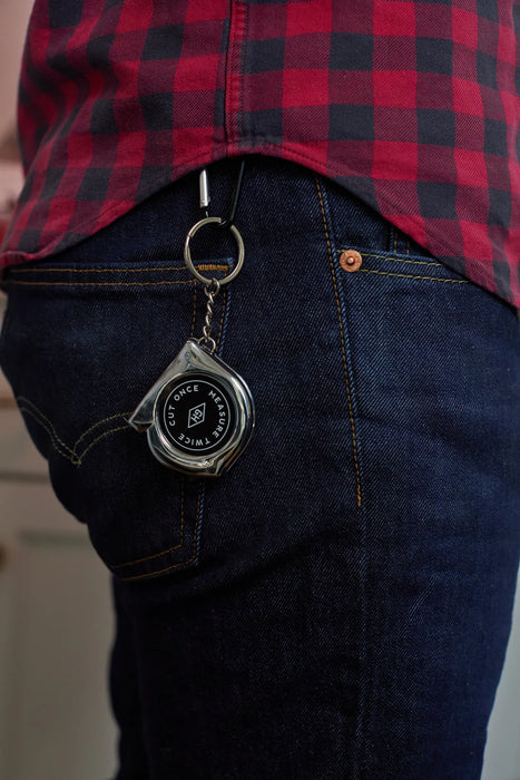 Gentlemen's Hardware Key Chain Tape Measure