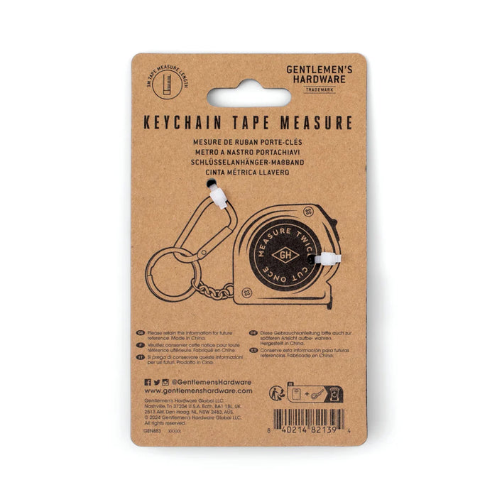 Gentlemen's Hardware Key Chain Tape Measure
