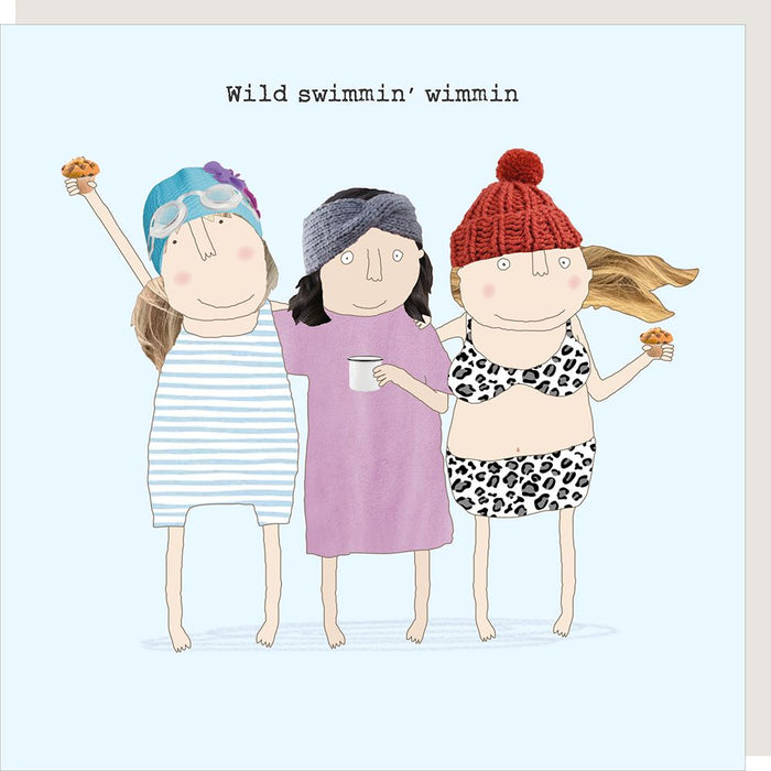 Rosie Made A Thing Card - Swimmin Wimmin