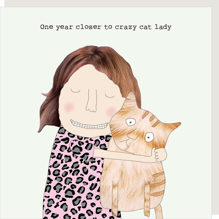 Rosie Made A Thing Card - Cat Lady