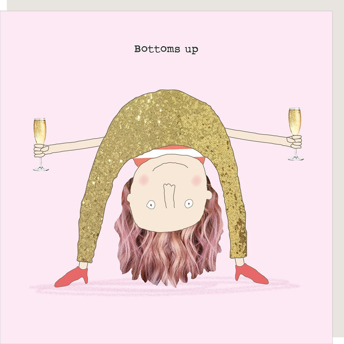 Rosie Made A Thing Card - Bottoms Up