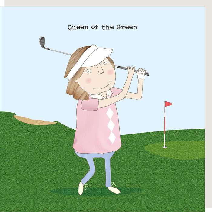 Rosie Made A Thing Card - Green Queen