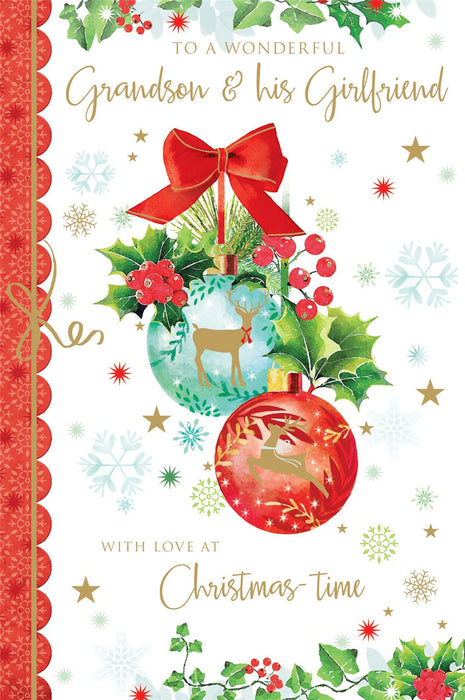 Nigel Quiney 'To A Wonderful Grandson & his Girlfriend' Christmas Card