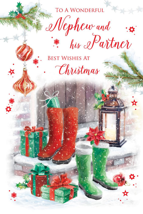 Nigel Quiney 'To A Wonderful Nephew And His Partner' Christmas Card
