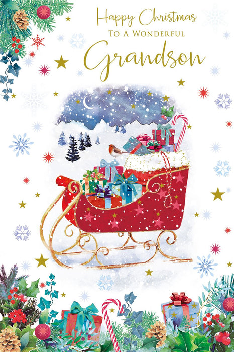 Nigel Quiney 'Happy Christmas To Wonderful Grandson' Christmas Card