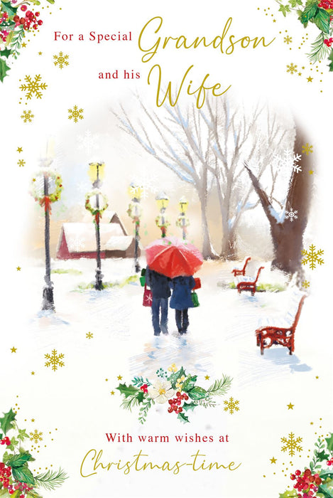 Nigel Quiney 'For A Special Grandson & His Wife' Christmas Card