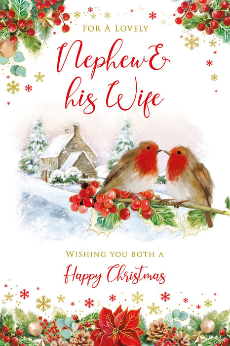 Nigel Quiney 'For A Lovely Nephew & His Wife' Christmas Card