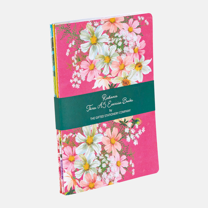 The Gifted Stationery Company A5 Set of 3 Exercise Books Radiance