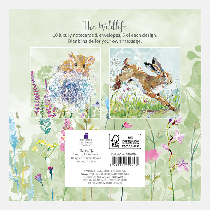 The Gifted Stationery Company Luxury Notecard Wallet The Wildlife