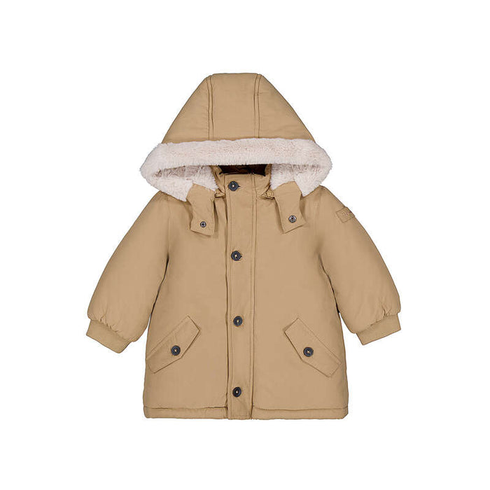 Mayoral Boys Parka Coat In Cookie