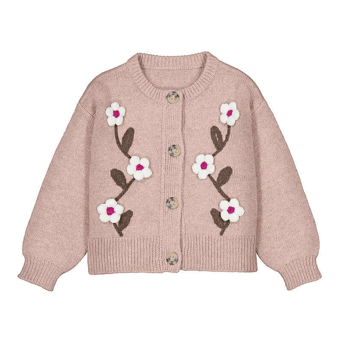 Mayoral Girls Knitting cardigan In Quartz