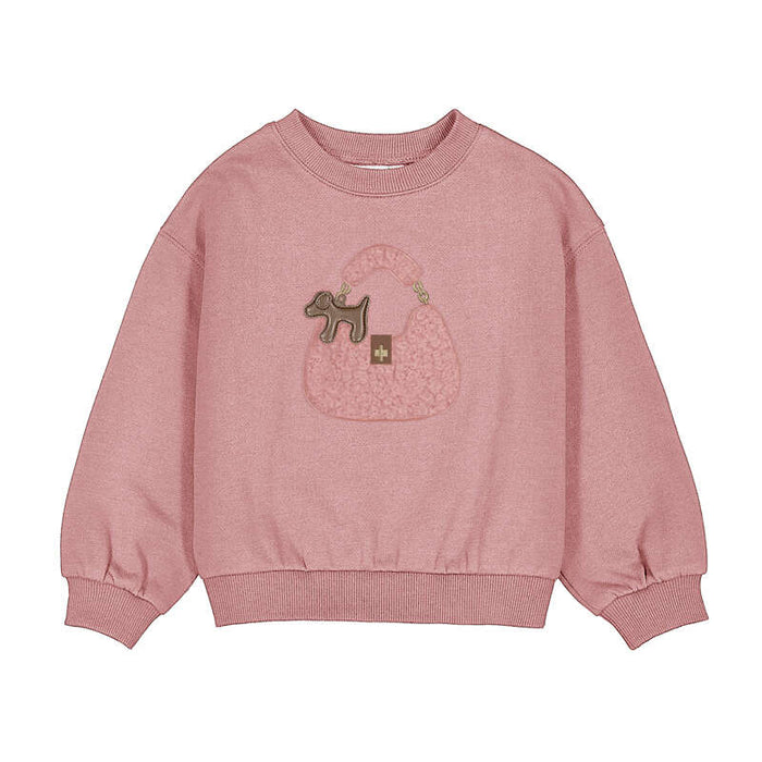 Mayoral Girls Embroidered Pullover In Pastel