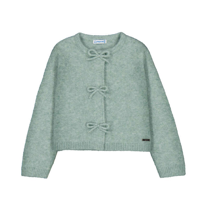 Mayoral Girls Knitting cardigan In Anise