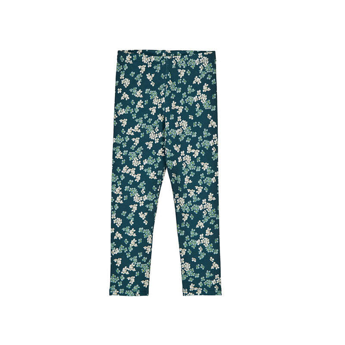 Mayoral Girls Fleece Printed Leggings In Nenufar Gray