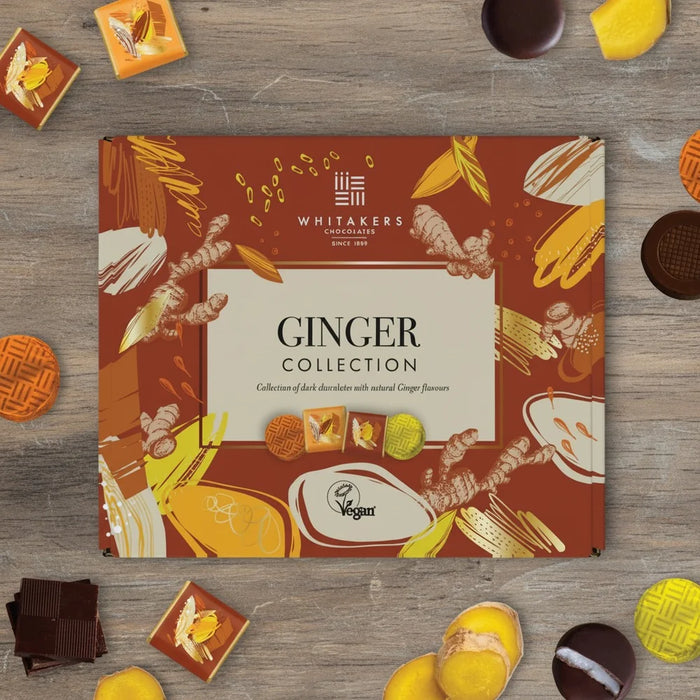 Whitakers Dark Chocolate Ginger Collection 165g