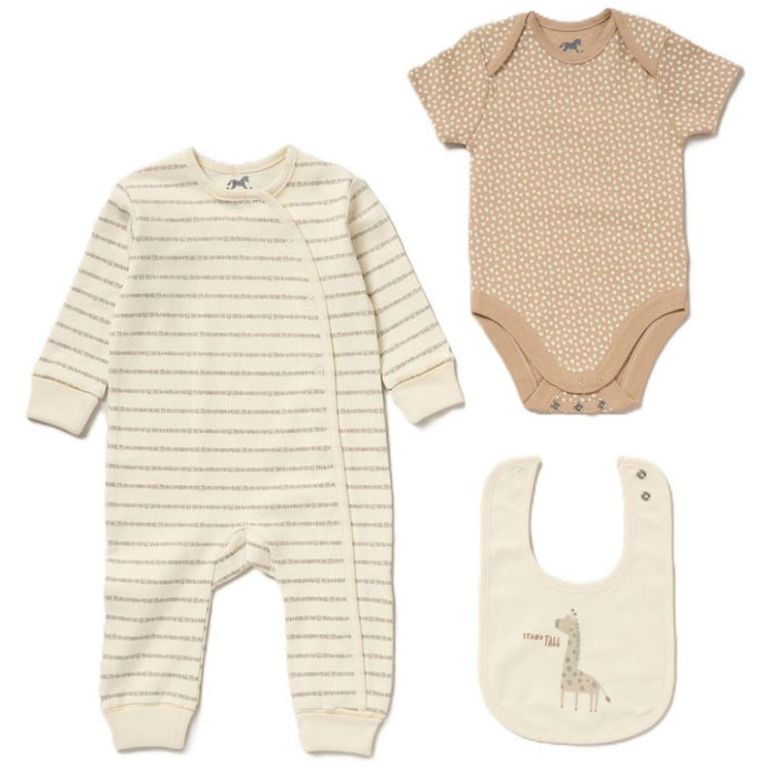 Rock a Bye Boutique Giraffe 3 Piece Layette Set