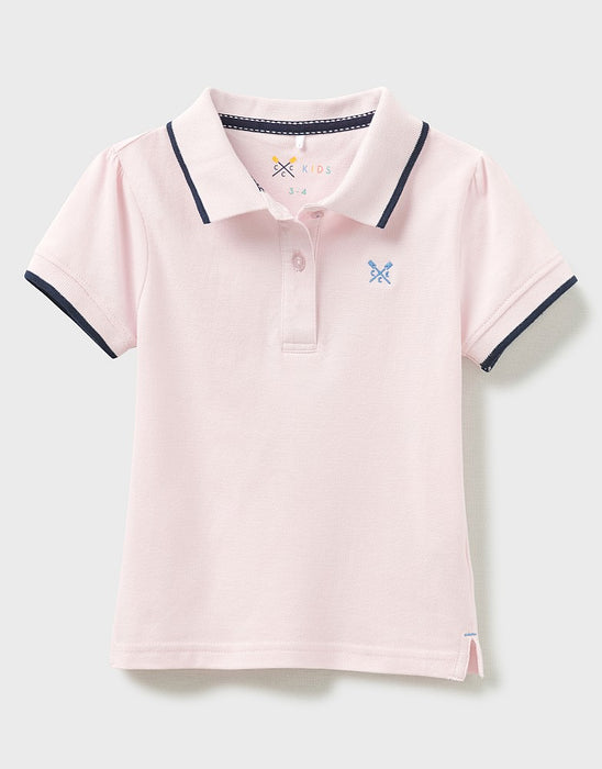 Crew Clothing Girls Ocean Polo Shirt Pink