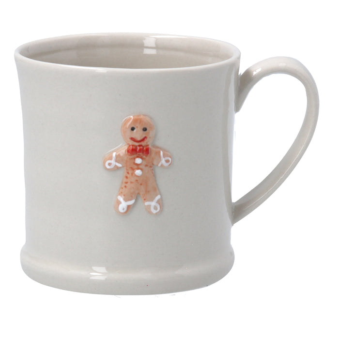 Gisela Graham Mini Ceramic Mini Mug With Gingerbread Man