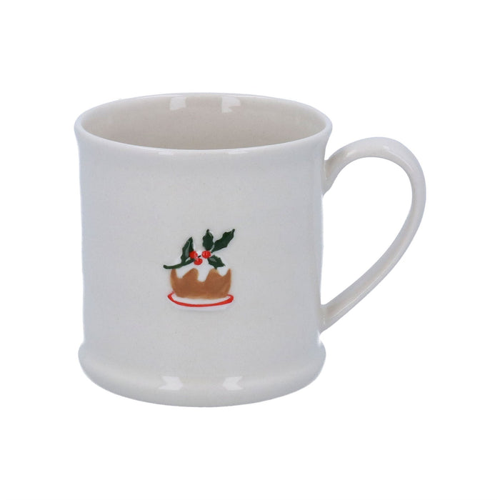 Gisela Graham Ceramic Mini Mug With Plum Pudding