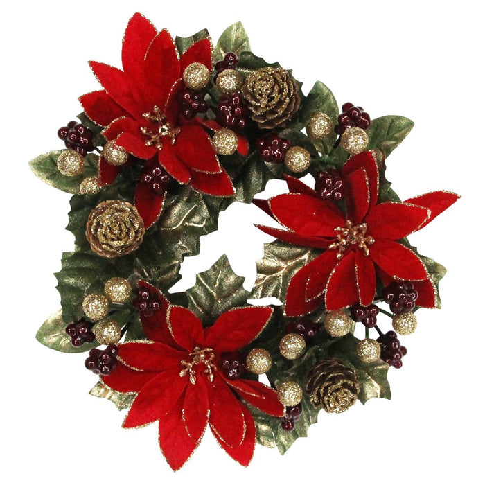 Gisela Graham Variegated Holly Garland