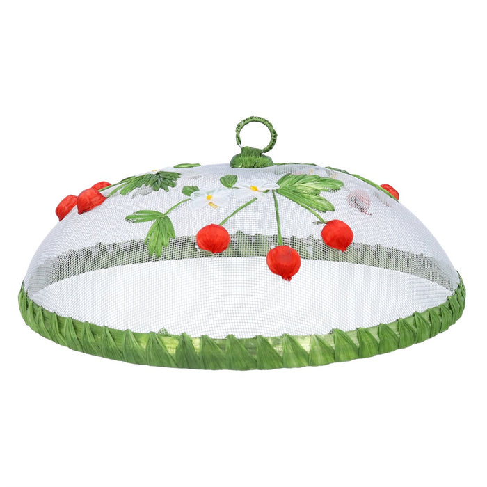 Gisela Graham Cherries Fabric Food Cover 11cm