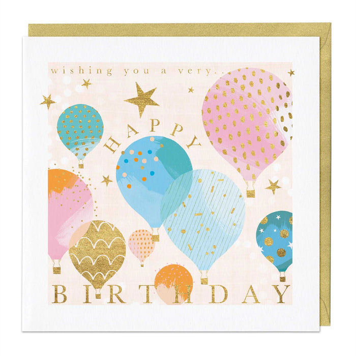 Whistlefish Hot-Air-Balloons Birthday Card