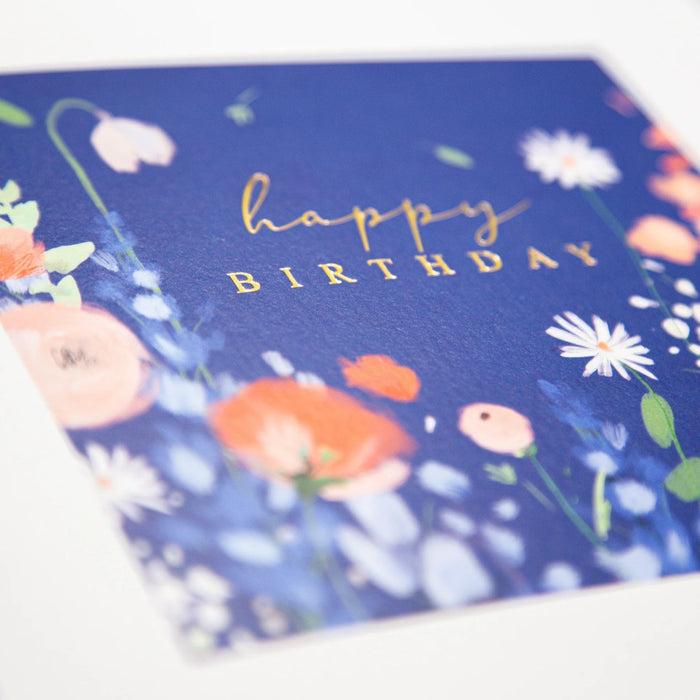 Whistlefish Deep Navy Birthday Card