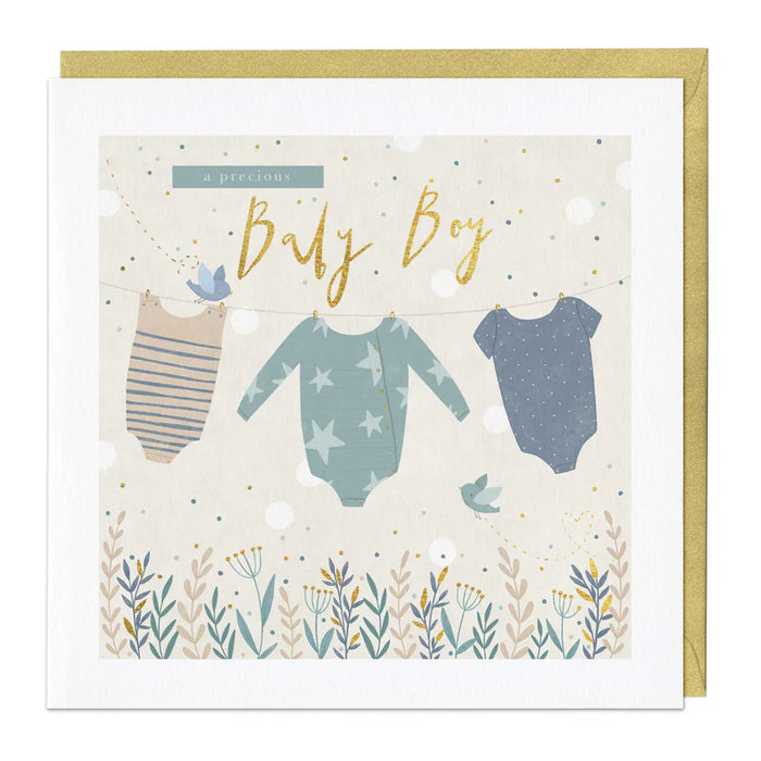 Whistlefish Baby Boy Card